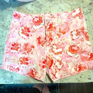 GAP Floral Pink and Red Bermudas